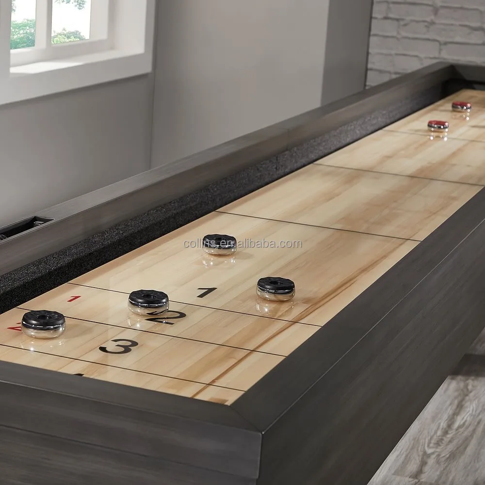 Custom Professional high end craft solid wood 9ft/12ft/14ft/16ft shuffleboard table