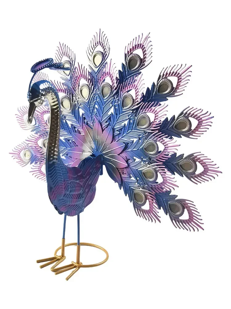 

Peacock Sculpture Vivid Shape Animal Peacock Statue Anti-oxidation Garden Decoration Wear-resistant Peacock Ornament