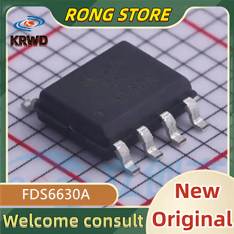 50PCS FDS6630A New and Original Chip IC FDS6630 6630A SOP-8
