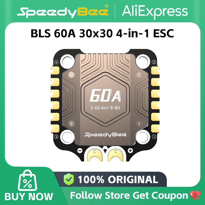 SpeedyBee BLS ESC ، 60A ، 30x30 ، 4 في 1 ، ESC
