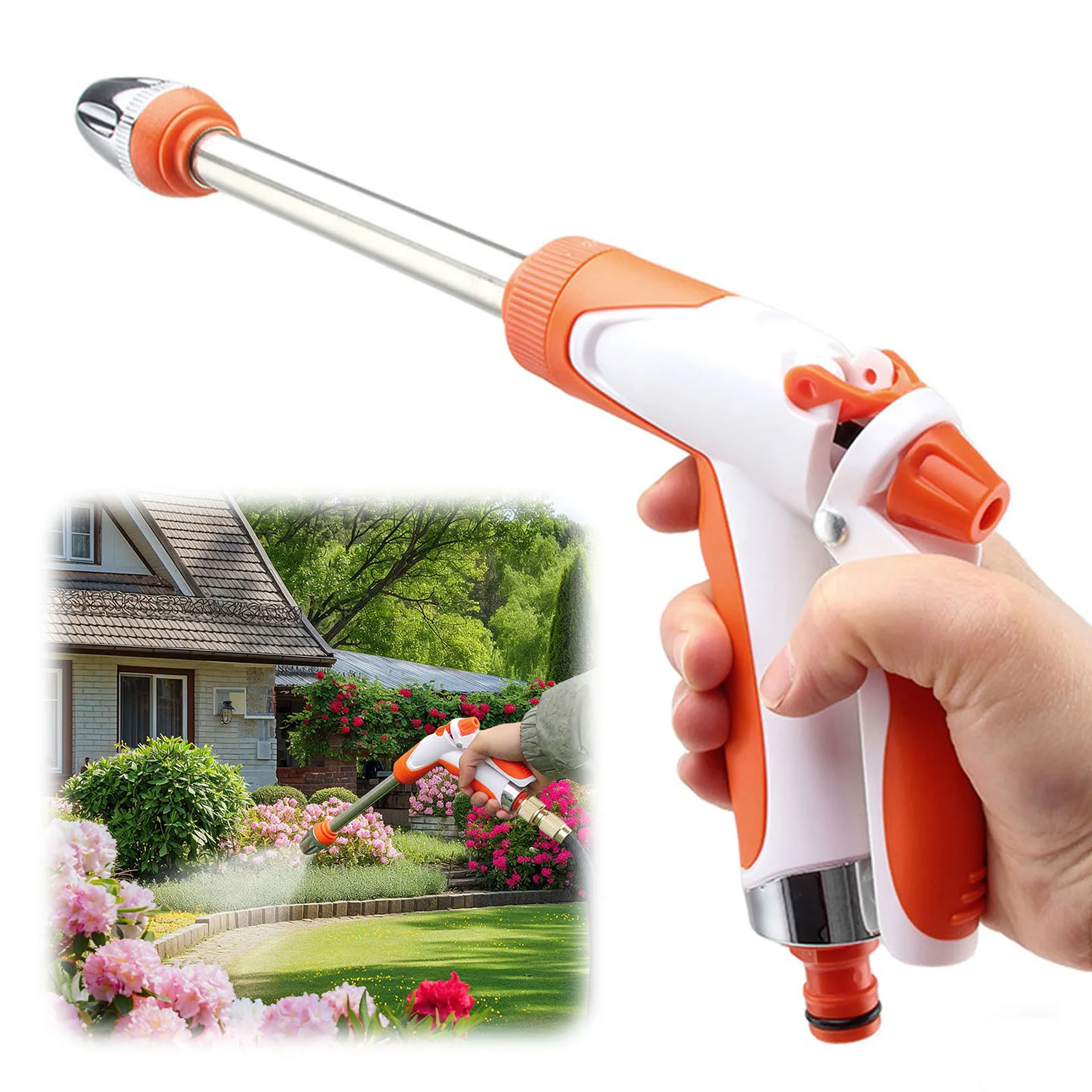 Pressure Washer Extension Pole Wirth EVA Handle Nozzle Car Wash Foam Sprayer Multifunctional High Pressure Water for Patio