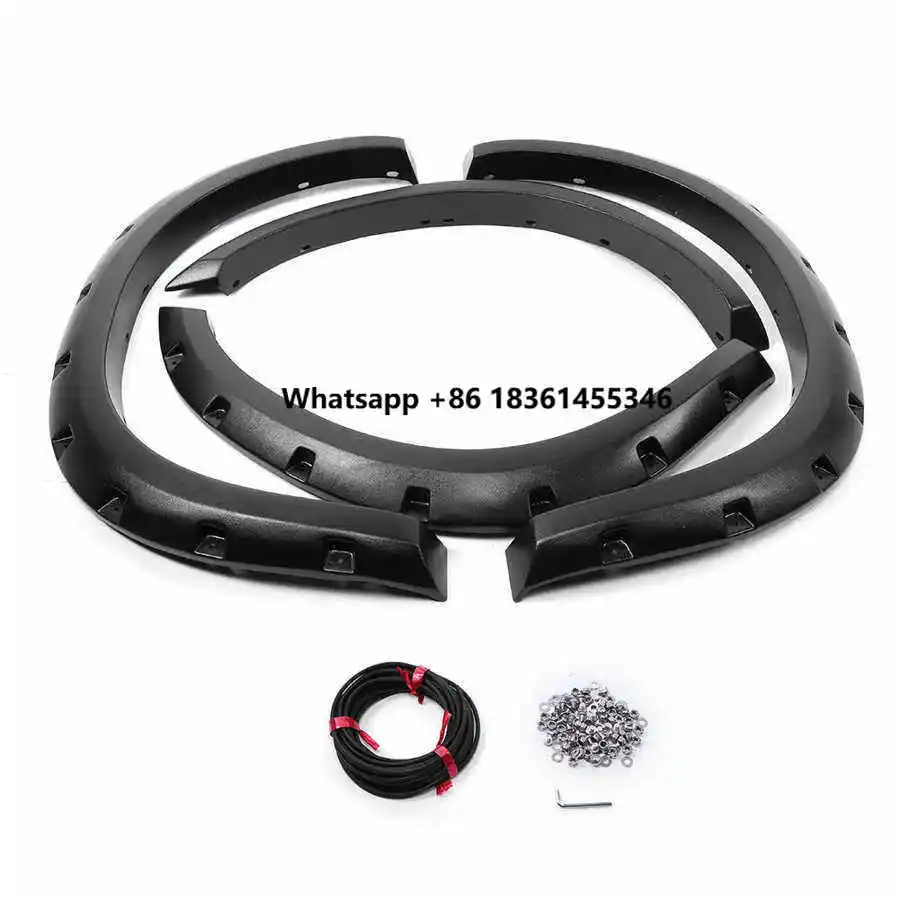 2500/3500 Pickup Truck Wheel Arch Covers Pocket Riveted Style Fender Flares for 2010-2018