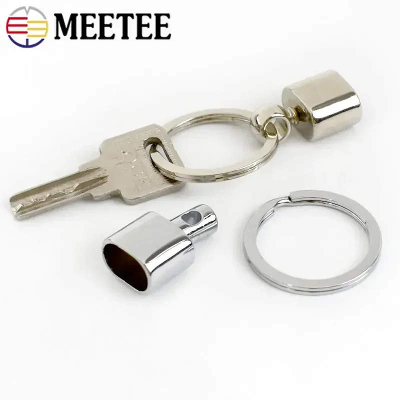 5/10/20Pcs Metal O Ring Buckles Keychain Tassel Pendant Stopper Hook Clasp Keyring Bag Sides Clip Buckle Luggage Accessories