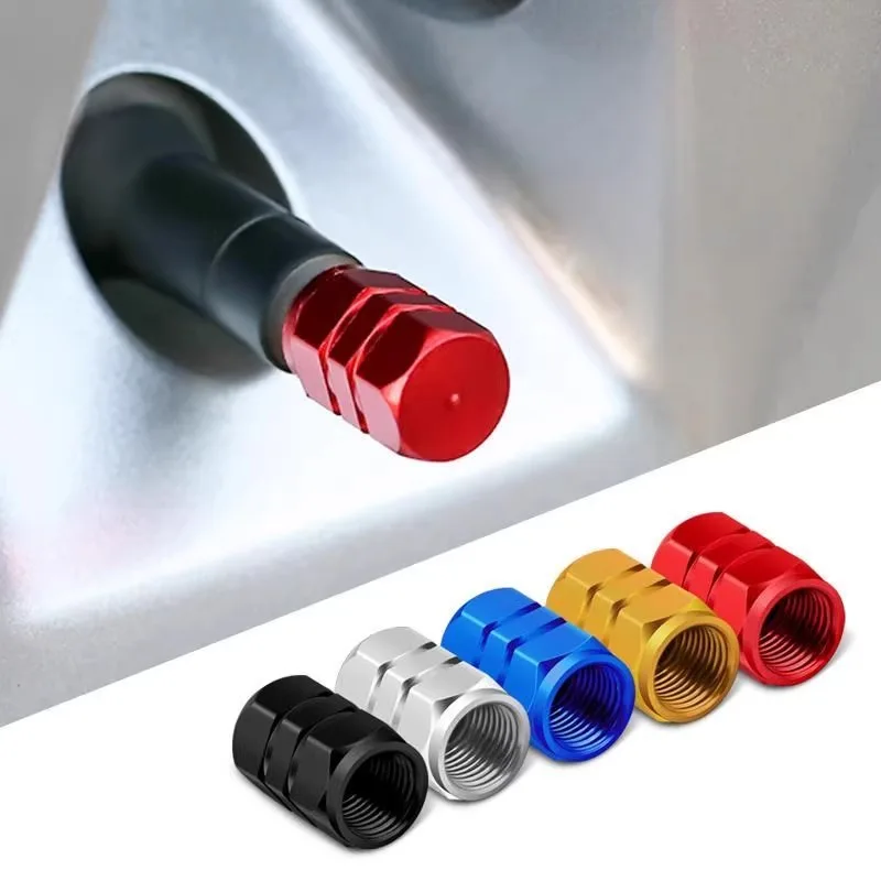 Aluminum alloy valve cap automobile tire valve cap electric motorcycle vacuum tire valve core cover personality