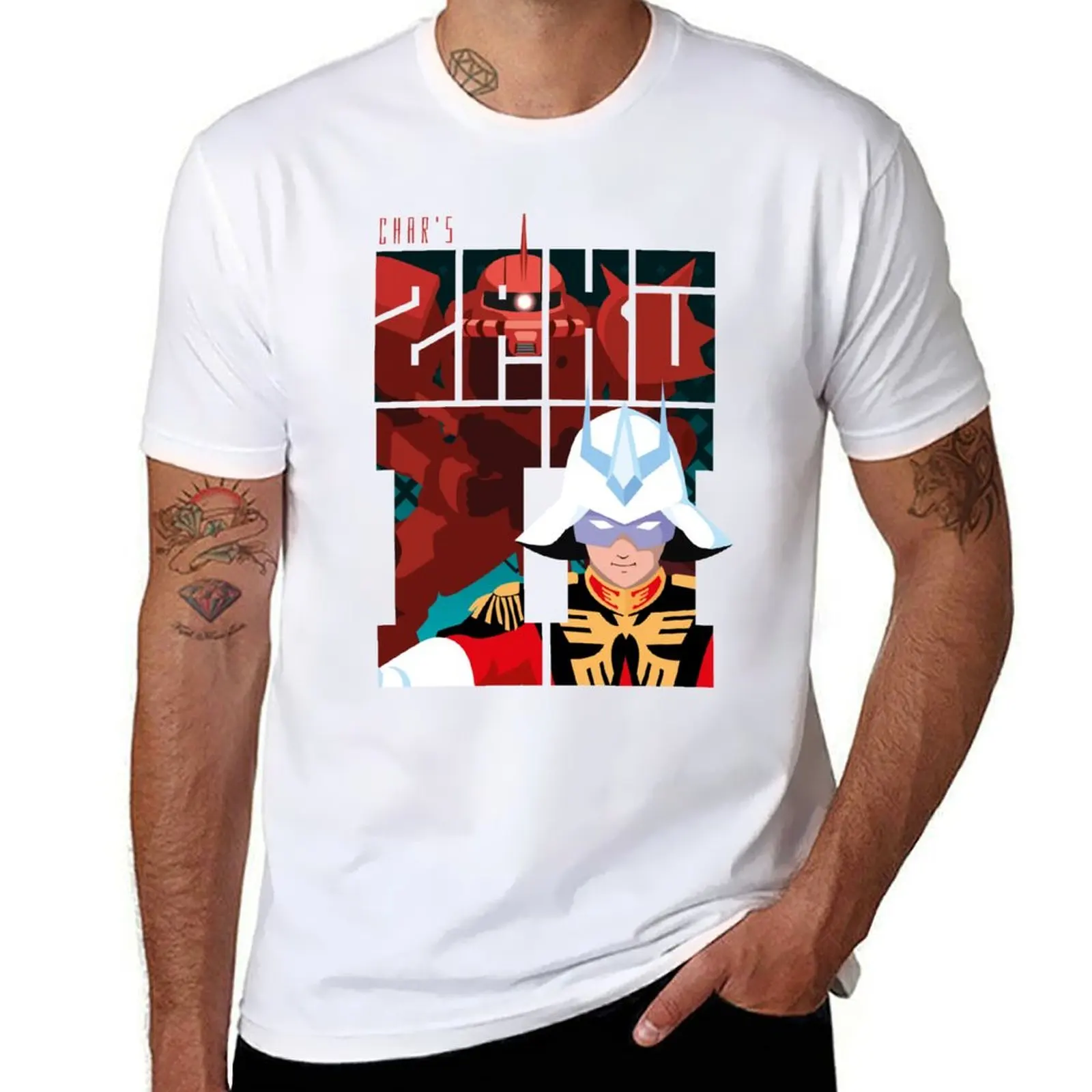 

Char's Zaku Font T-Shirt man t shirts for men graphic t shirts for man