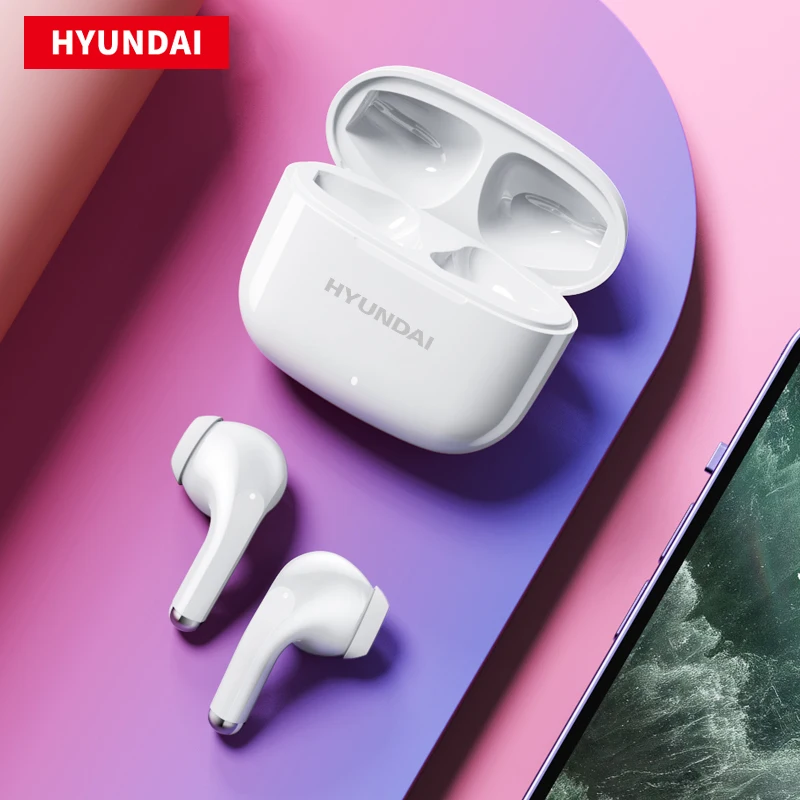 Choice HYUNDAI LP40 Pro Sport Wireless Bluetooth 5.3 Earphones Long Battery Life Noise Reduction Earbuds Touch Control Headphone