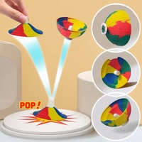 Kids Outdoor Hip Hop Camouflage Rotating Bouncing Bowl Toy - Novel Half-Side Jumping Pressure-Resistant Children’s Fun Toy