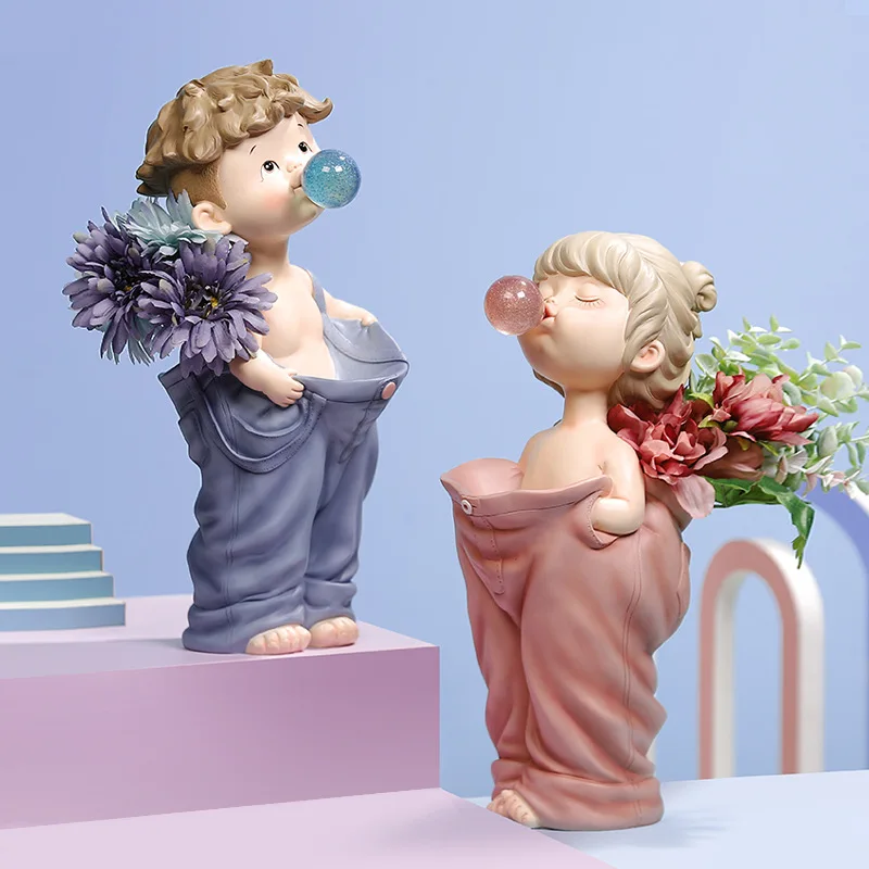 

Каучуковый аниме суккулент, искусственный цветочный плантатор, мультяшный милый пузырь для мальчиков и девочек, детский цветочный горшок для гостиной, домашний декор