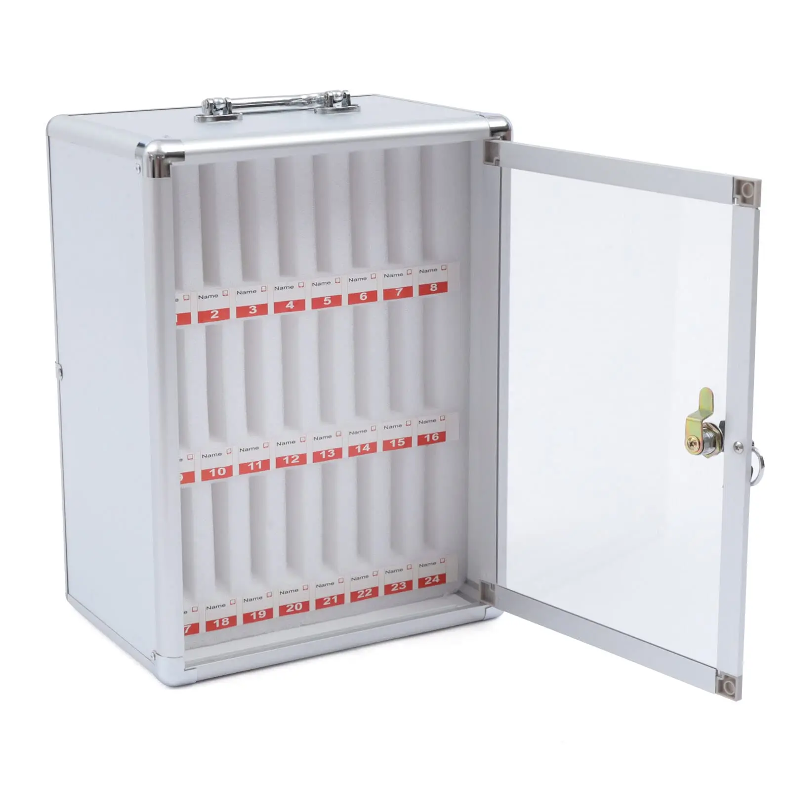 صندوق تخزين الهاتف الخليوي للفصل الدراسي - صندوق خزانة الهاتف الخليوي المتعدد 24 فتحة منظم خزانة الهاتف المحمول للفصول الدراسية مع الباب #4