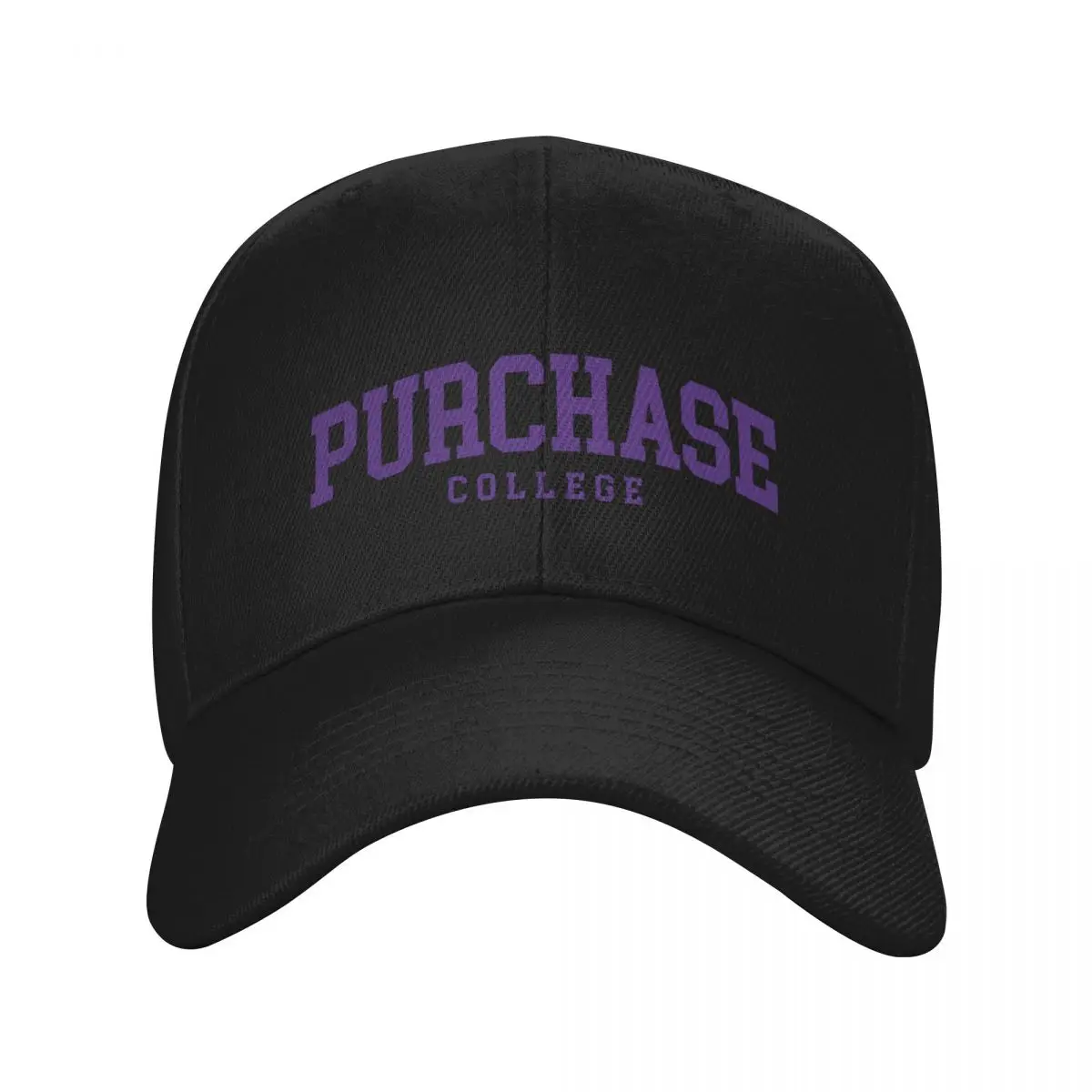 suny purchase - college font curved Baseball Cap Sun Hat For Children Bobble Hat Luxury Woman Men's