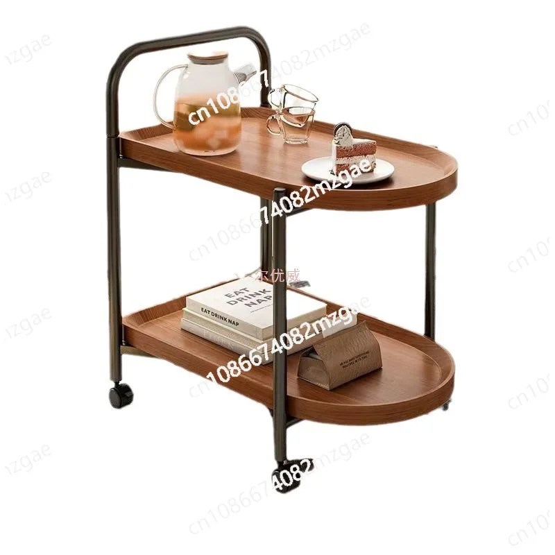 

Nordic style living room sofa edge few movable trolley