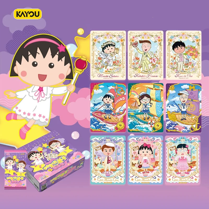 KABAO Genuine Chibi Maruko-chan Card True Heart 2th Anime Cartoon Printing Collect Card Toy Ornaments Children's Holiday Gifts