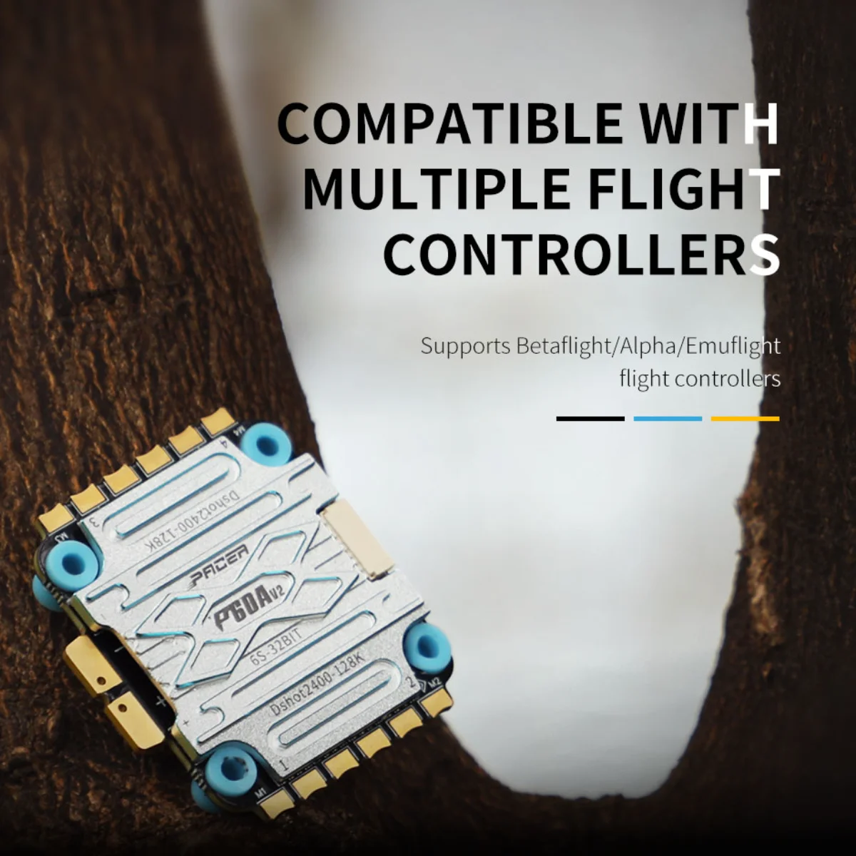 T-MOTOR P60A V2 4IN1 6S Flight ESC Electronic Speed Controllers Supports Betaflight/Alpha/Emuflight D RONE DIY PARTS