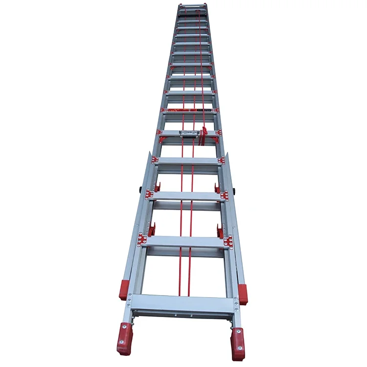 Aluminum  Full Folding Ladder-with Portable Alloytelescopic Telescopic 2-way Joint Ladder