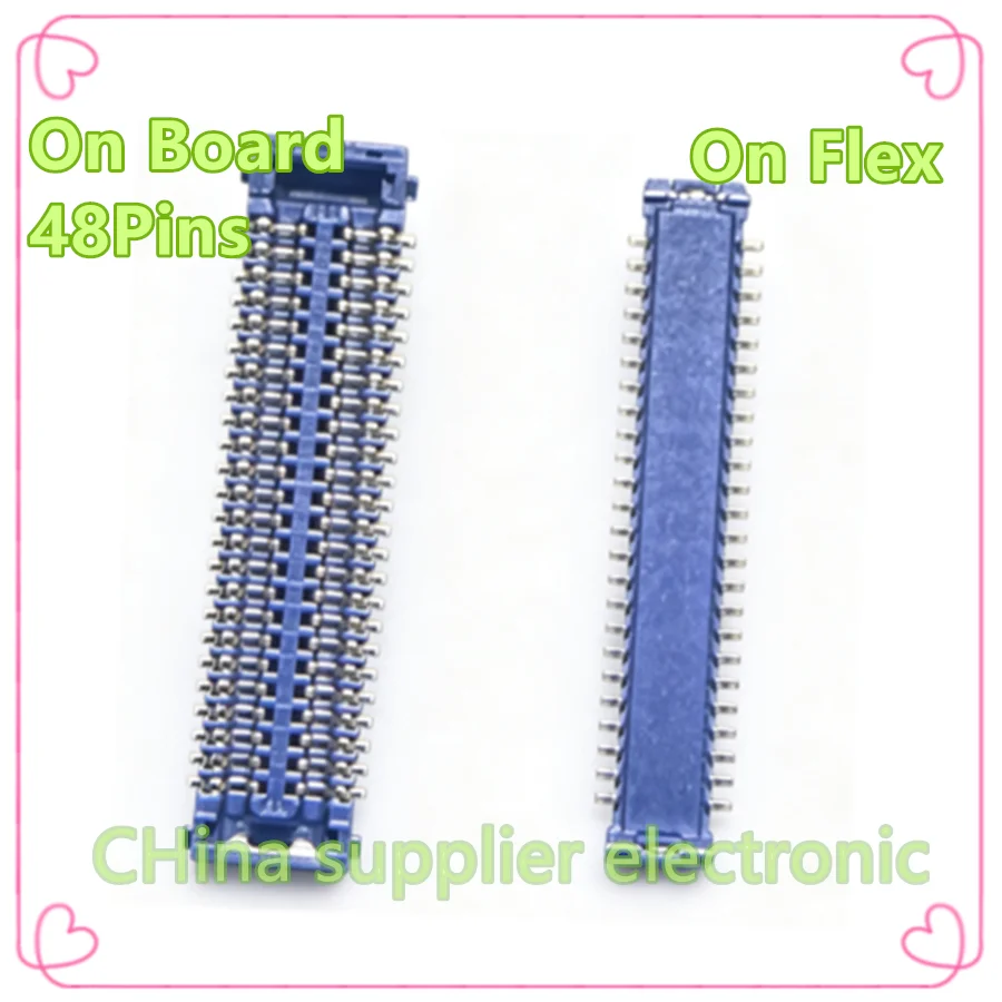 Lcd Display Screen Flex FPC Connector For Samsung A600F A6 Plus 2018 A6Plus A605 A600 A605F Plug On Board Flex 48Pins