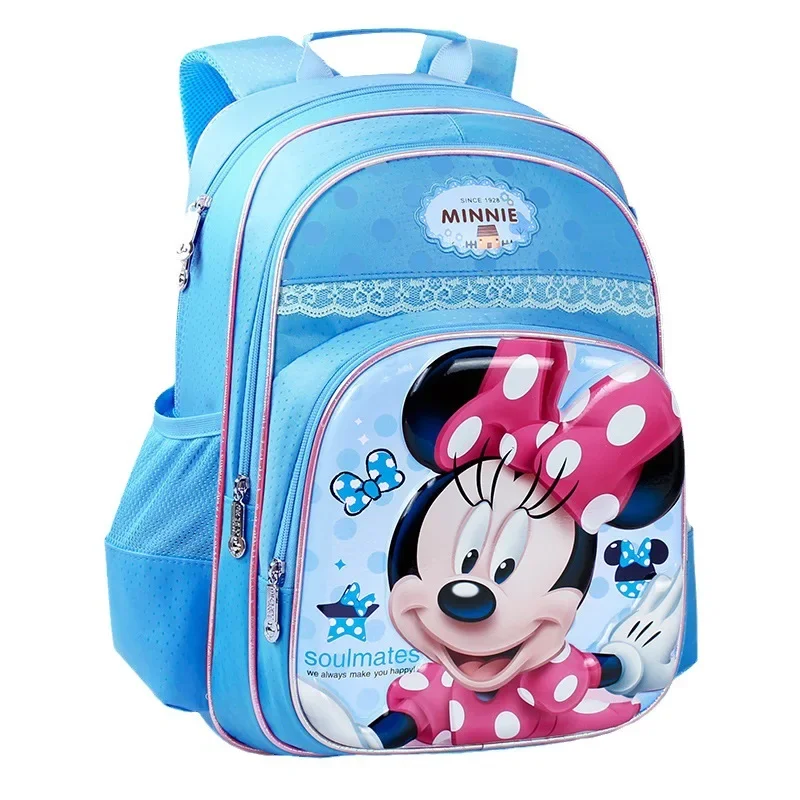 Mochilas escolares da disney para estudantes do ensino fundamental, mochilas masculinas e femininas de desenho animado para crianças de 1 a 5 anos