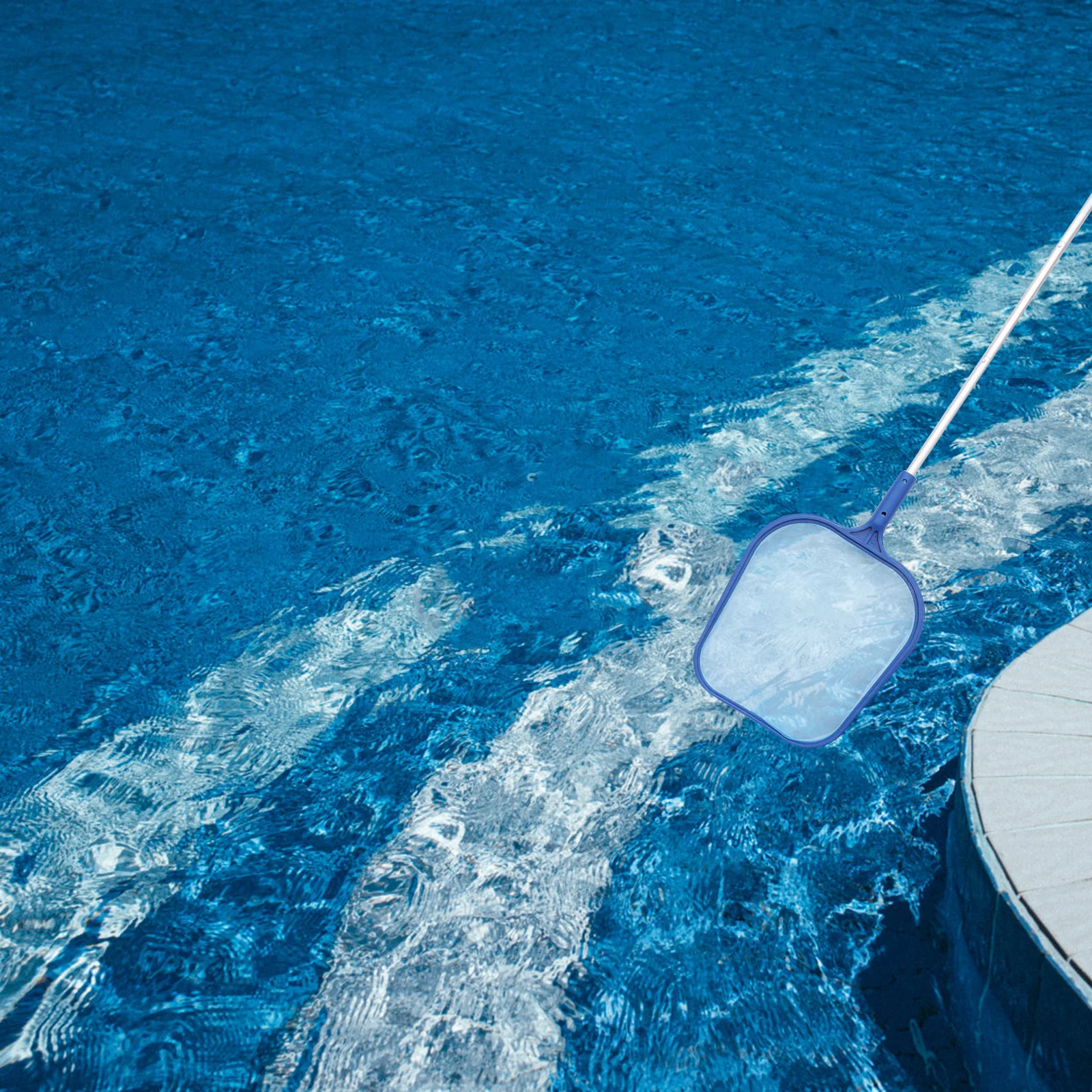 1 مجموعة 1 مجموعة من قسط شبكة تنظيف حمام السباحة لإزالة حطام الأوراق غرامة شبكة مقشدة أداة خفيفة الوزن قابلة للتفكيك تنظيف البركة #6