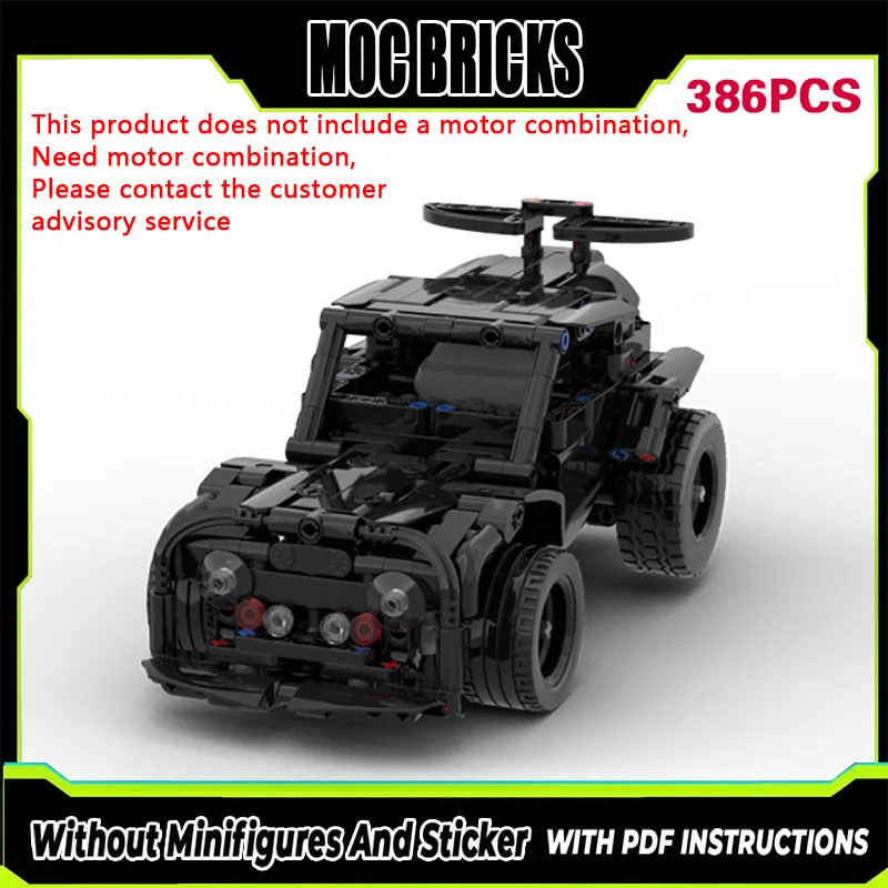 

City Car Model MOC Building Bricks Classic Mini Drift Car Powered Modular Technology Gifts Holiday Assemble Children Toys Suit