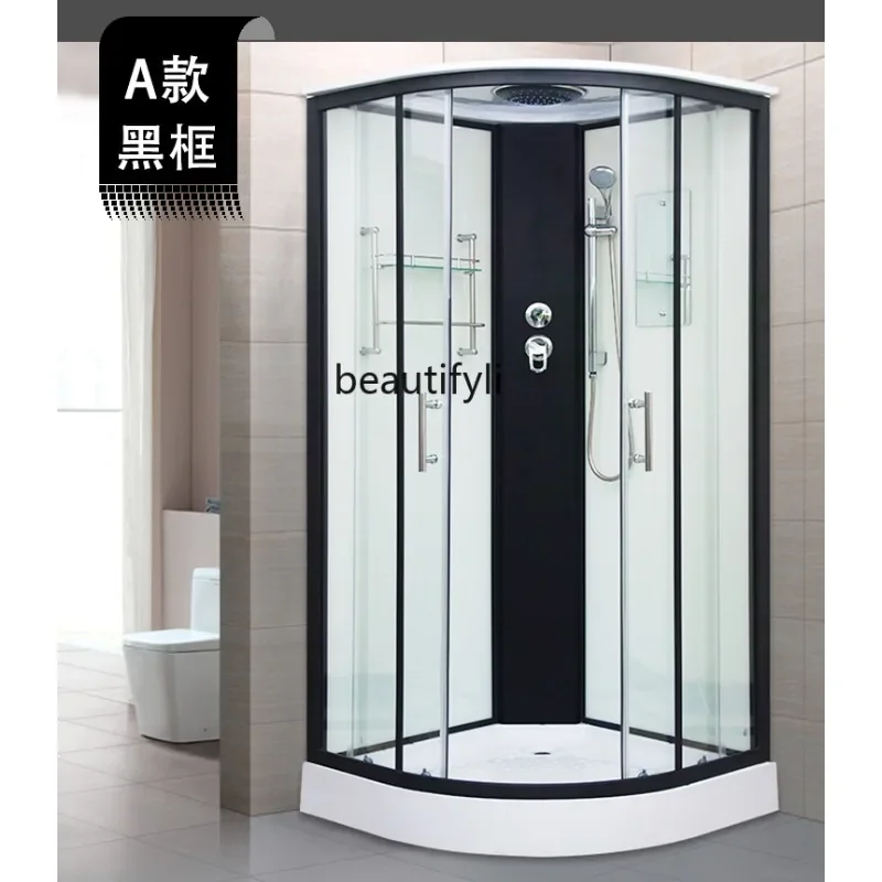 45Douche intégrée Salle de bain intégrée Salle de bain intégrée fermée en verre trempé