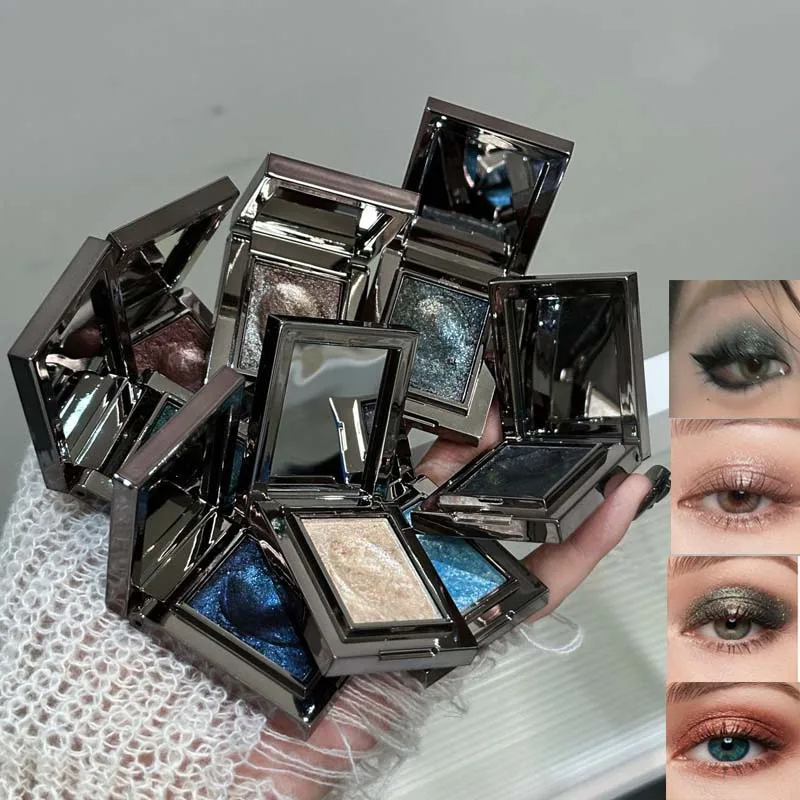 Metallic Glitter Pearlescent Eyeshadow Cream Chameleon Sparkling Mashed Potato EyeShadow Shimmer Brightening Highlighter