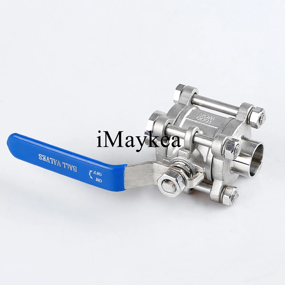 1-1/4" Straight Welding OD 32MM Sanitary Ball Valve Stainless Steel 316 Two Way Three Pieces Water Oil