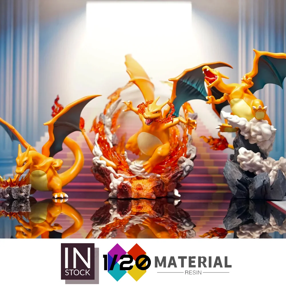 [متوفر] عالم مقياس الراتنج 1/20 [DAIDAI] - Charmander & Charmeleon & Charizard [Split RE-MENT]