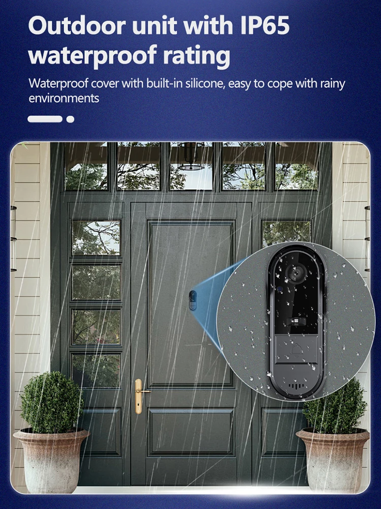 

Беспроводной видеодомофон 2.4G WiFi с ИК-подсветкой, ночным видением, водонепроницаемый, для безопасности дома