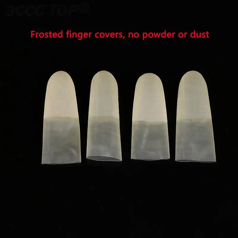 Non-Slip Anti-Static descartável Latex Finger Cover, Fingertips Protector, Luvas de borracha, Nail Art Tool, 200 Pcs, 500Pcs