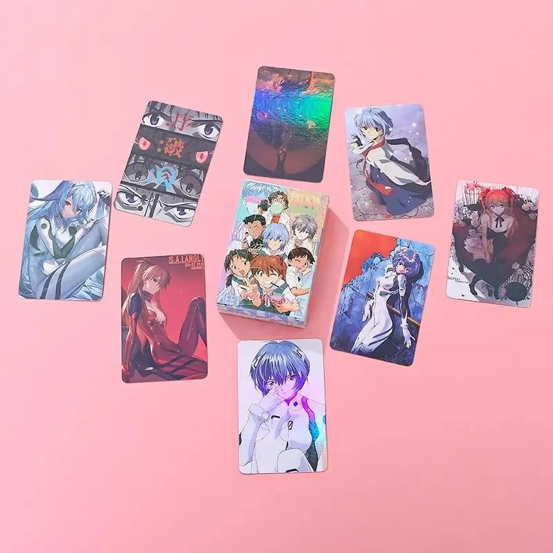 NEON GENESIS EVANGELION, EVA Ayanami Rei men and women anime cartoon high-definition laser cosplay card card postcard gift