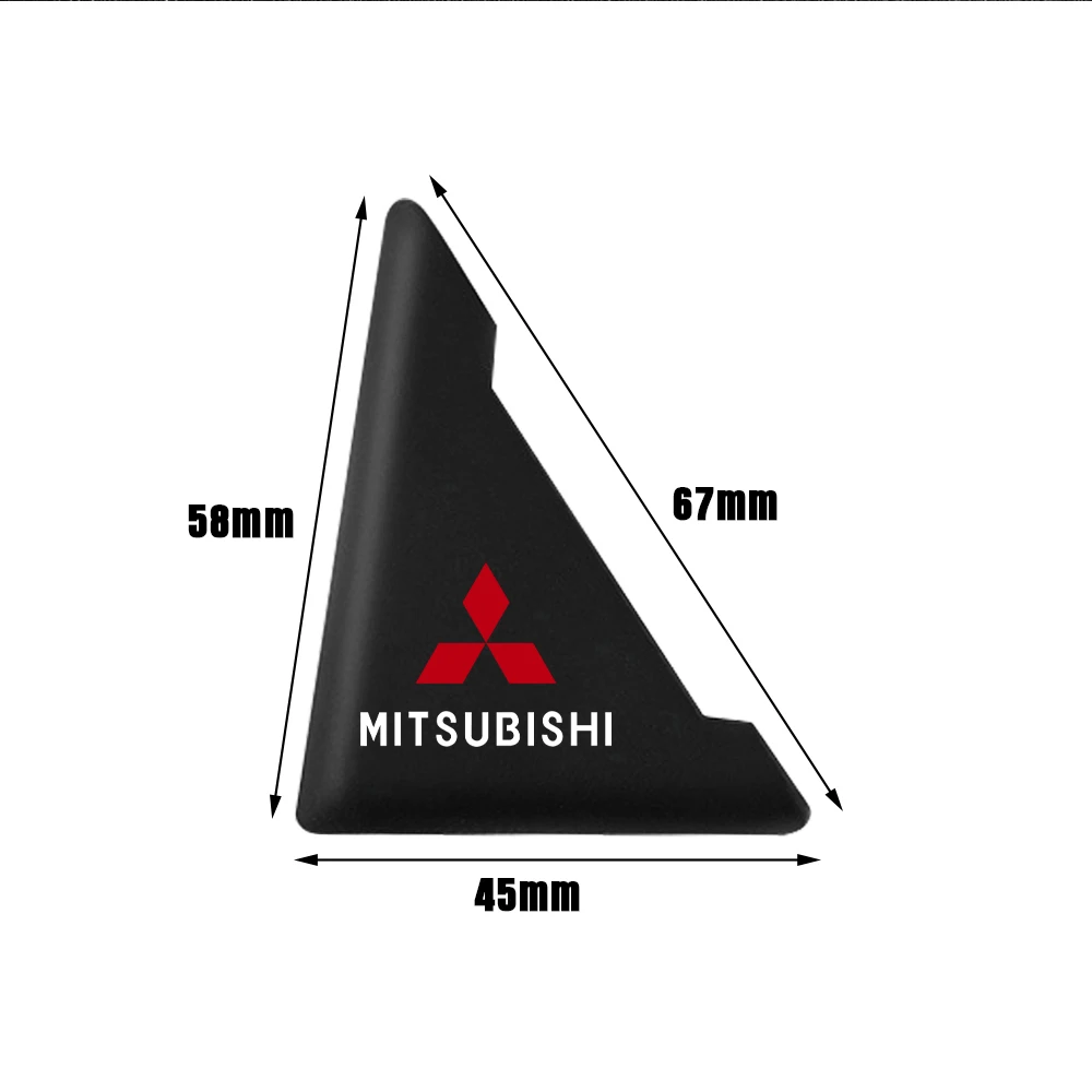 2Pcs Car Door Corner Cover Anti-collision Bumper Sticker For Mitsubishi Asx Lancer 10 Outlander 3 l200 Xpander 4 Montero V73