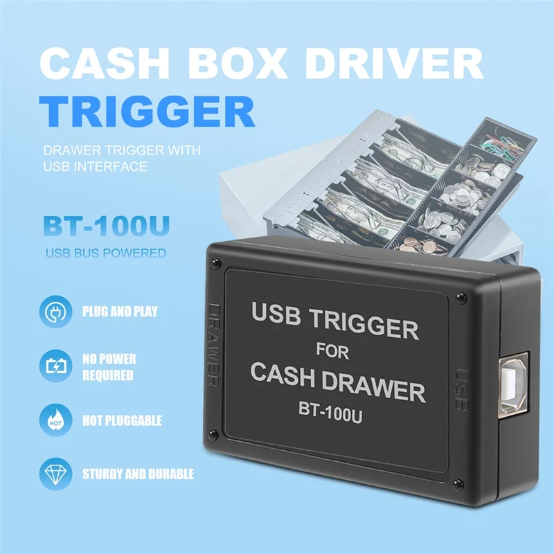 4X BT-100U Sterownik do szuflady kasowej z interfejsem USB - wyzwalacz szuflady [A51I]