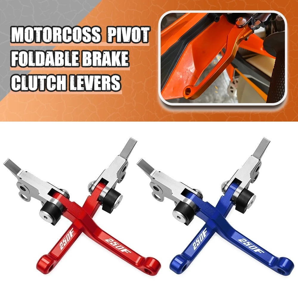 

For KTM 250F 2018 Freeride 250F Motorcycle Accessories Foldable Pivot DirtBike Brake Clutch Levers Cable Lever Handle Aluminum