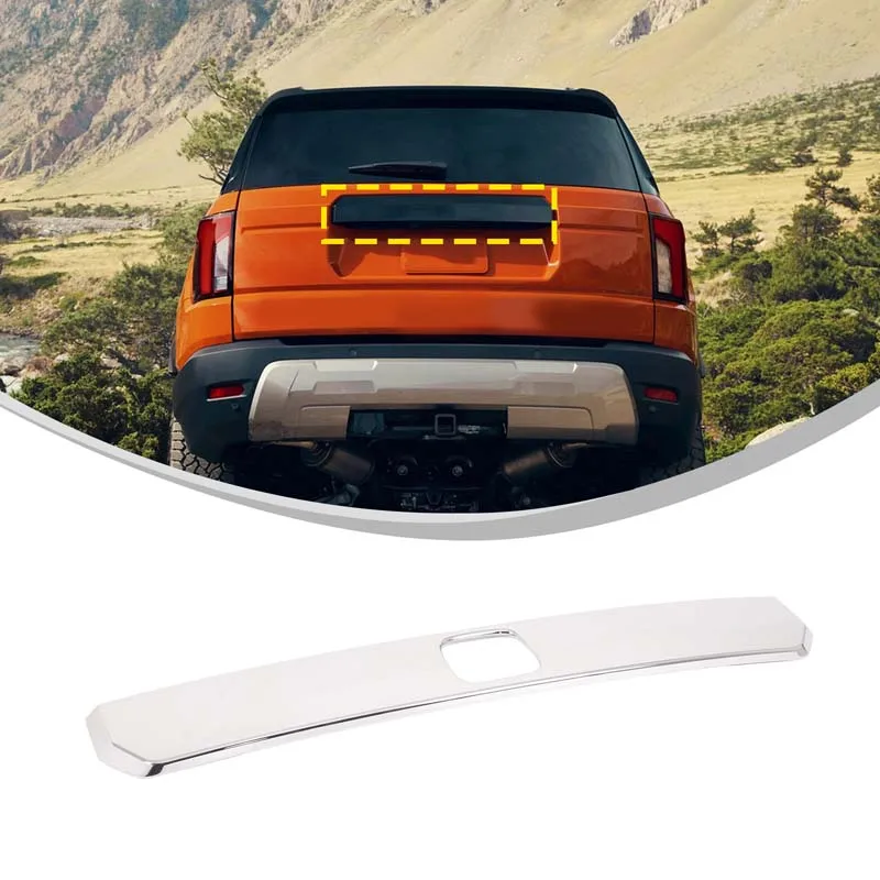 ل 2026-2027 هوندا جواز سفر السيارة الخلفي الباب الخلفي غطاء صندوق السيارة لوحة مزخرفة ABS اكسسوارات السيارات الخارجية #5