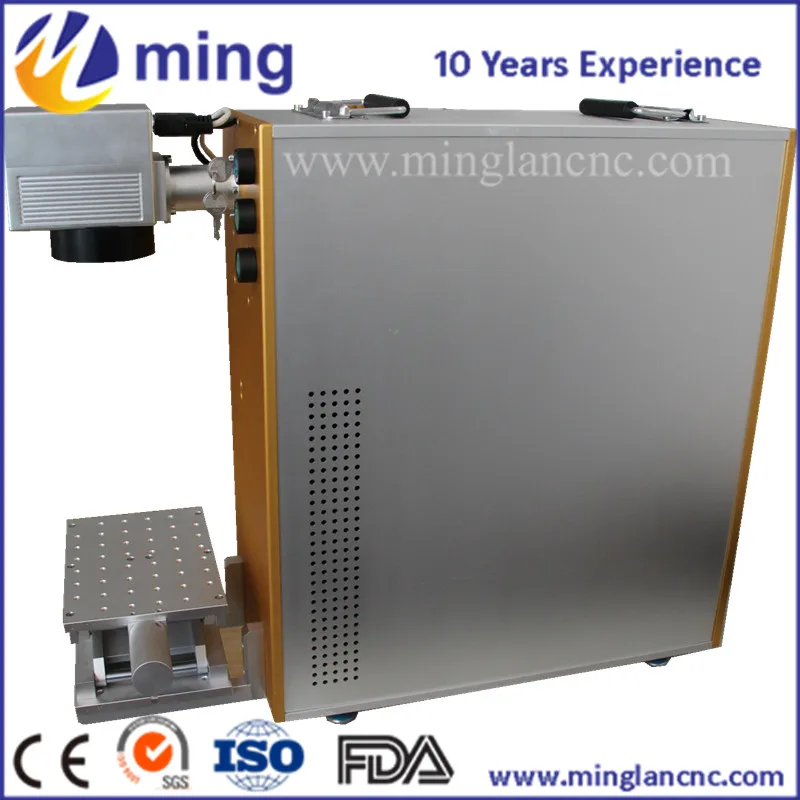

Split mini fiber laser metal marking machine metal and plastic laser engraving machine rotary axis included 20W 30W 50W for sale