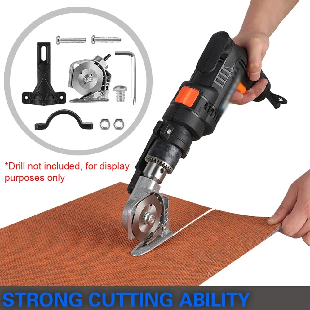 

Electric Fabric Cutter Refitting Accessory Impact Drill Cloth Cutting Machines Conversion Tools Fiber Cloth Clipping Accessorie