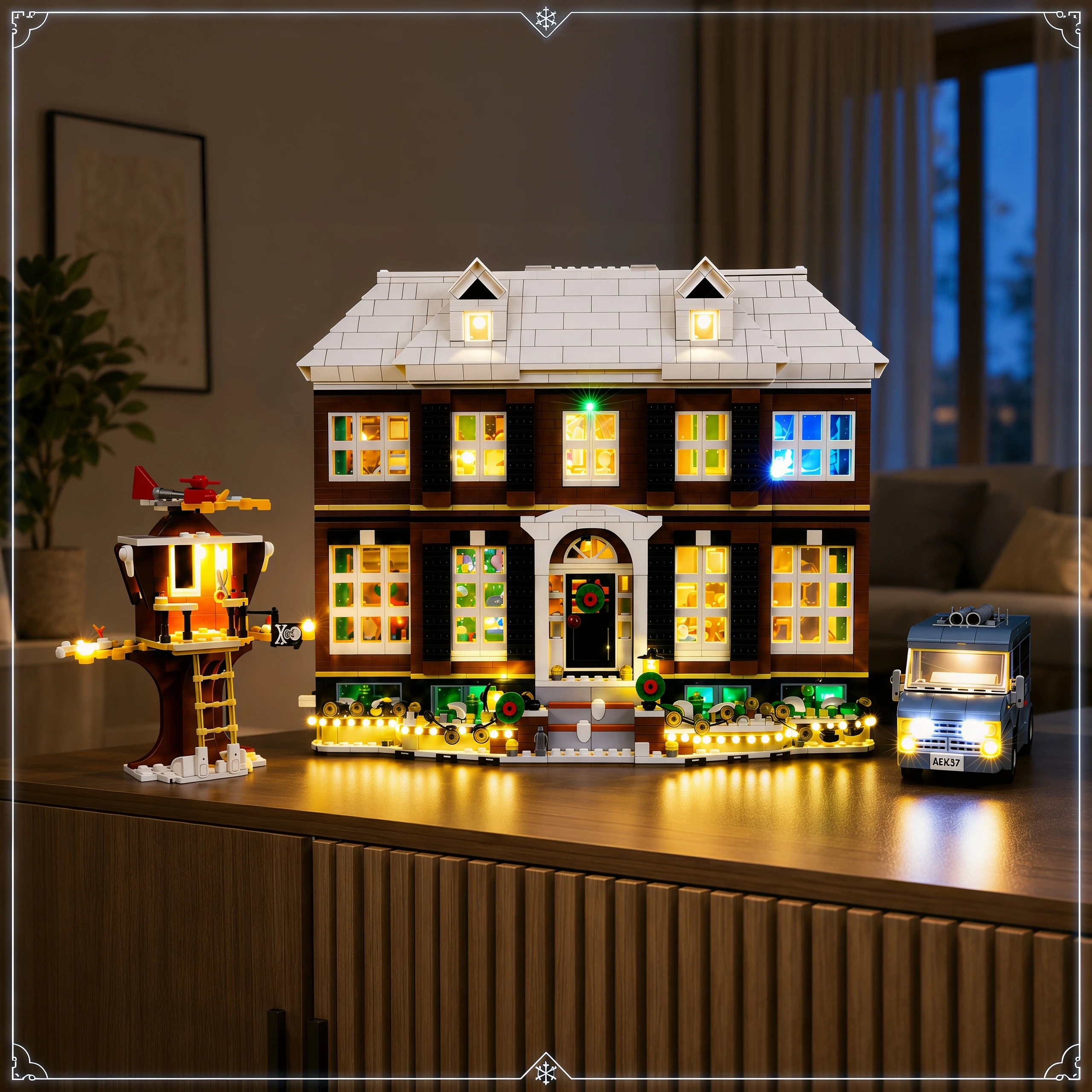 HPROSPER 5V LED Light (No Model) For LEGO 21330 Home Alone House Decorative Lights With Battery Box view 5