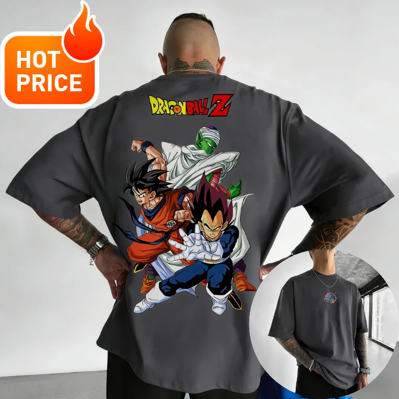 Son Goku Dragon Ball Saiyan Vintage Harajuku hommes nouvel été surdimensionné T-Shirt en vrac femmes Streetwear décontracté à manches courtes T-Shirt haut