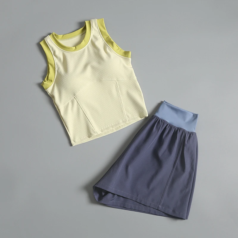 Yoga suit women's high-end tight running sportswear Pilates short-sleeved quick-drying fitness suits new summer style