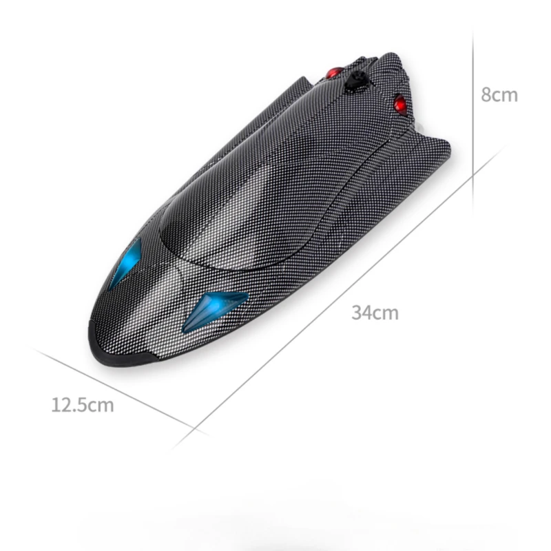 2.4G RC ความเร็วสูง Turbojet Speedboat พร้อมไฟ LED มอเตอร์หนึ่งปุ่มรีเซ็ตระบบผู้ใหญ่ความเร็วสูงระบายความร้อนด้วยน้ํา Speedboat ของเล่น