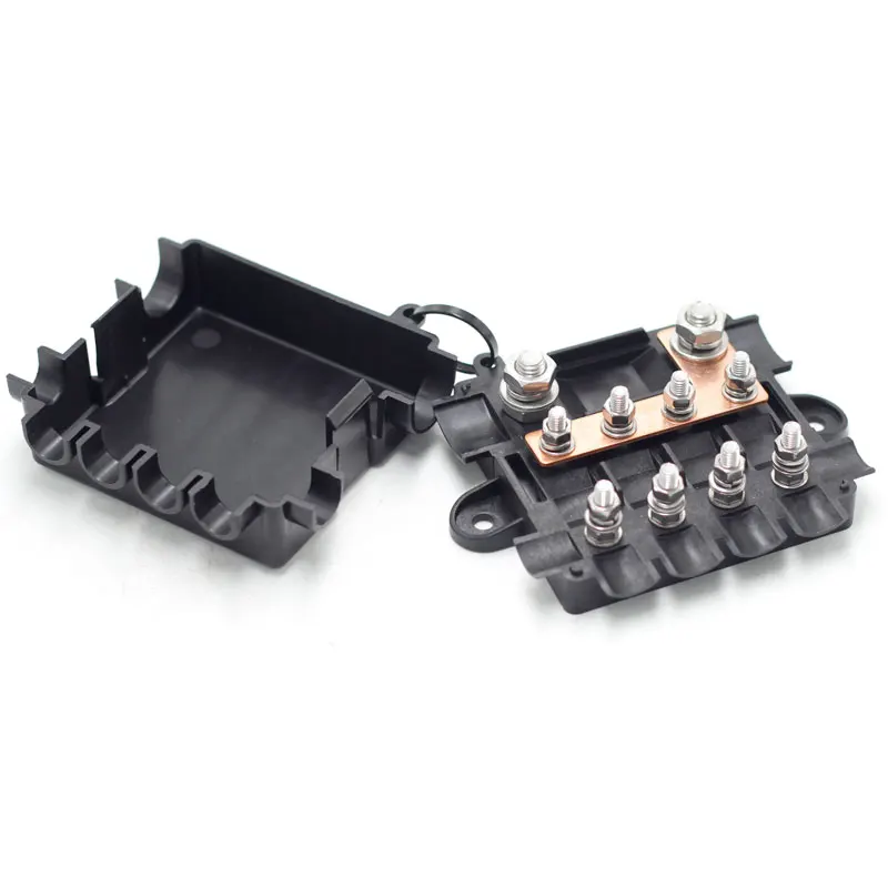 5-Way MIDI Busbar Power Distribution for Car Automotive Boat-12V Fuse Block in Plastic MEGA Holder