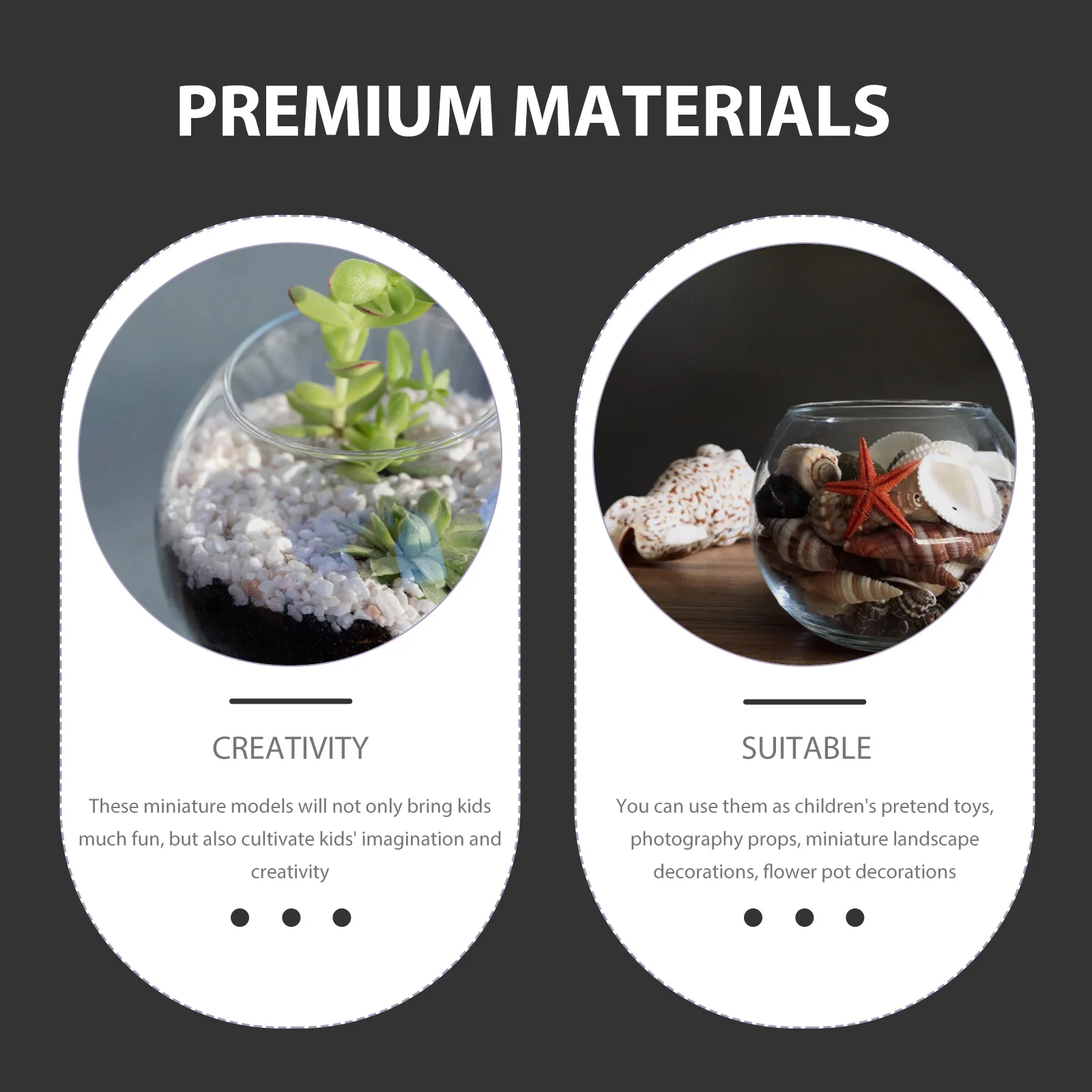 

Dollhouse Decor Miniature Beach Style Decoration Accessories Micro Ornament Landscape Material Package Theme Decorations