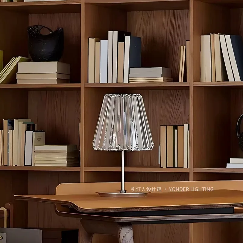 Everbright Store 2026 New Desk Lamp Living Room Modern Light Luxury High-end Bedroom Bedside Crystal Desk Lamp