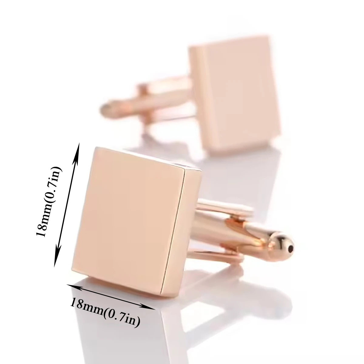 1 paar Hohe Qualität Edelstahl Manschettenknopf Modeschmuck für Männer Business Hochzeit Hemd Manschette Tasten Bankett Zubehör Geschenk – Detail 5