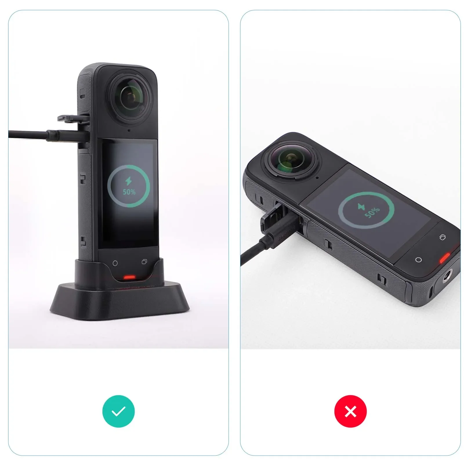 Sunnylife-Support pour caméra panoramique Insta360, accessoire de base