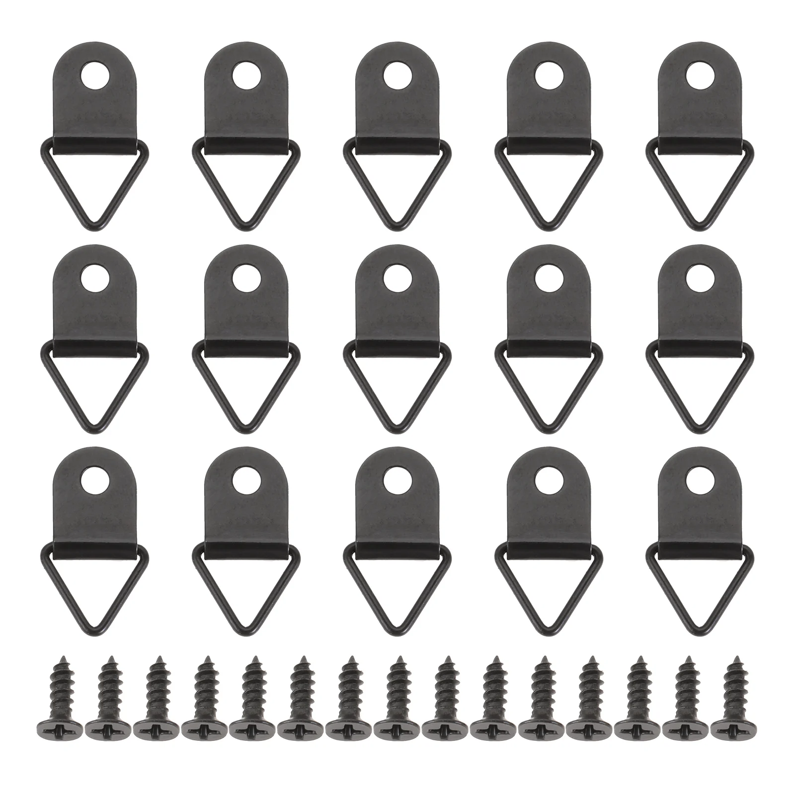 100 قطعة مثلث D-حلقة معلقة النفط اللوحة مرآة إطار الصورة شماعات مع مسامير الفن العمل صورة جدار هوك شماعات الذهبي/أسود