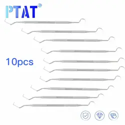 10pcs Stainless Steel Dental Tool Dentist Teeth Clean Hygiene Explorer Probe hook Pick dentists instruments teeth cleaning tool