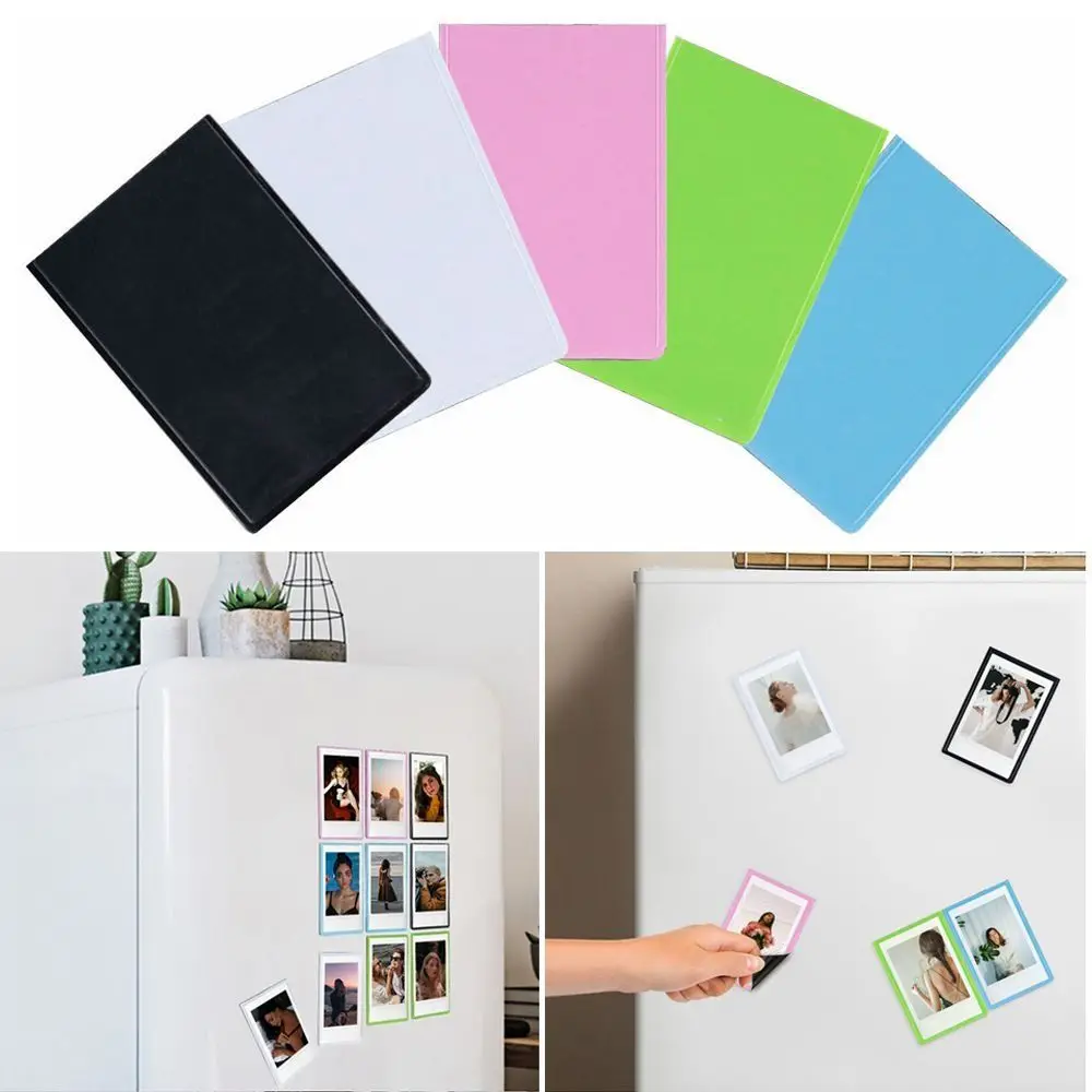5PCS Multi-Purpose 3 Inch Magnetic Photo Frame Reusable Adhesive Refrigerator Sticker Removable Magnetic Photo Frames Home Decor