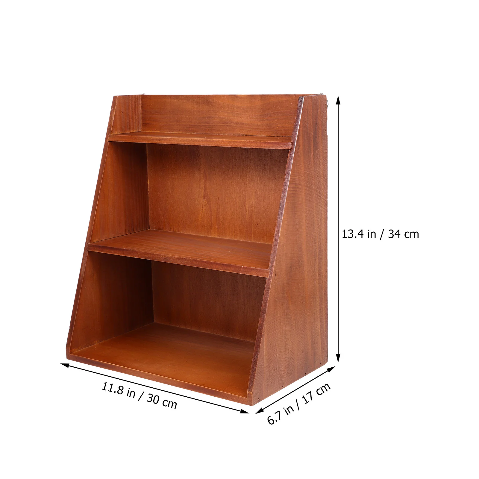 Wooden 3 tier Multi layer Storage Rack Finish Desktop ganizer Home Office Dorm Small Items Shelf Corrosion