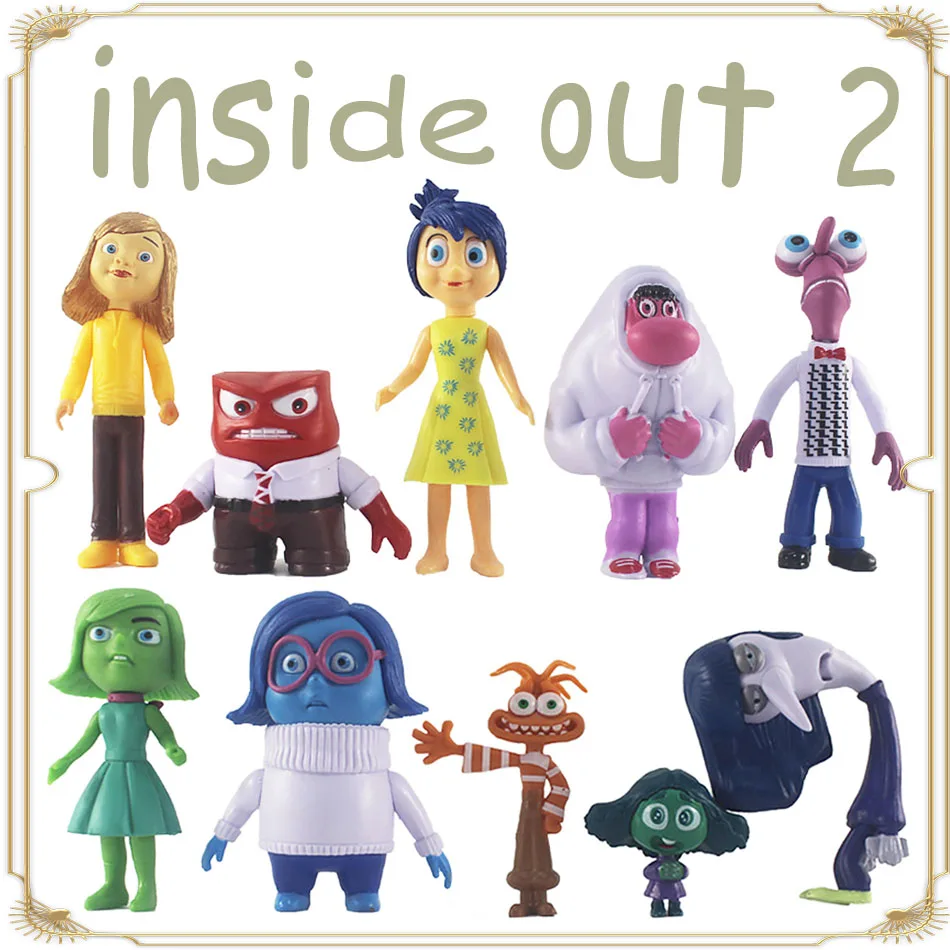 Inside Out 2, figurka akcji, film animowany, Alegria Ansi Beste, Raiva, Morte, Nojo, Modelo de interesuje, Figurinhas de boneca, Pres