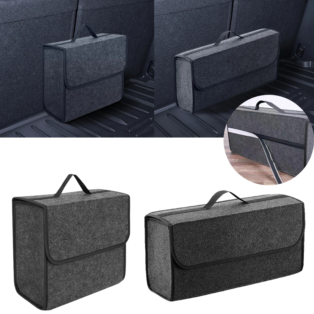 Stowing Tidying Container Bags Storage Box Portable Foldable Car Trunk Organizer Cloth Auto Interior Car Accessories Anti Slip